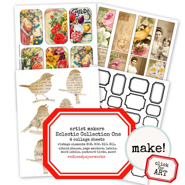 Artist Makers Eclectic Collection One Collage Sheets SAVE 25%