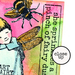 Art Fairy Collage Watercolor Card