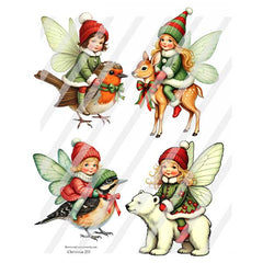 Christmas Paper Doll Collage Sheets