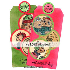 Dewey Loves Hot Chocolate Rubber Stamp