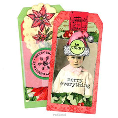 Christmas Circle Words Rubber Stamp