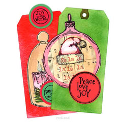 Fa La La Christmas Rubber Stamp