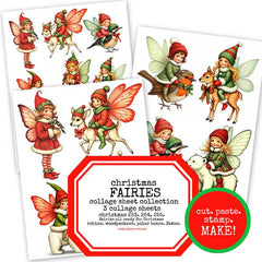 Christmas Fairy Paper Dolls Collection