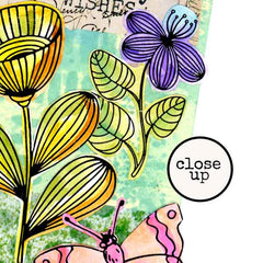 Wednesday Fresh Flower Rubber Stamp Save 20%