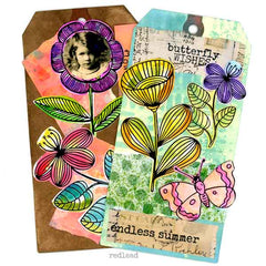 Wednesday Fresh Flower Rubber Stamp Save 20%