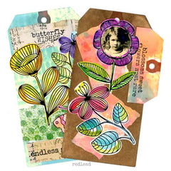 Monday Fresh Flower Rubber Stamp Save 20%