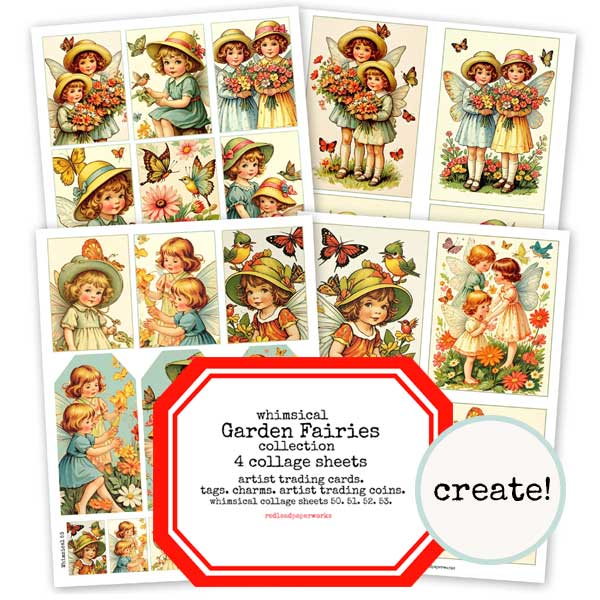 Garden Fairies Collage Sheet Collection Save 40%