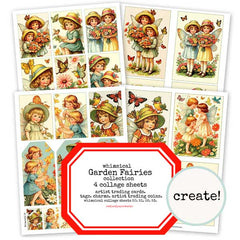 Garden Fairies Whimsical Collage Sheet Collection