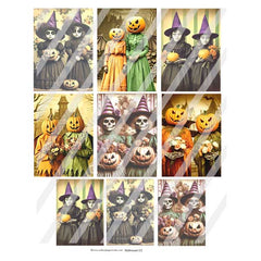 Vintage Halloween Collage Sheets