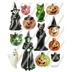 Halloween Ornaments Collectable Collage Sheet Collection SALE!