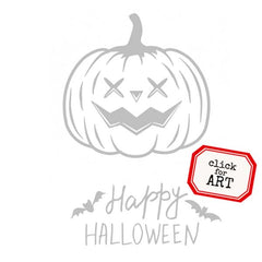 Happy Pumpkin Halloween  Rubber Stamp