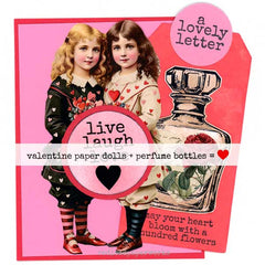 Valentine Paper Dolls Mixed Media Collage Cards