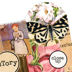 Page Markers Mixed Media Collaged Collage Sheet