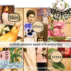 Artist Makers Make Collage Page Markers