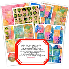 Painted Papers Mixed Media Collage Sheet Collection Save 40%