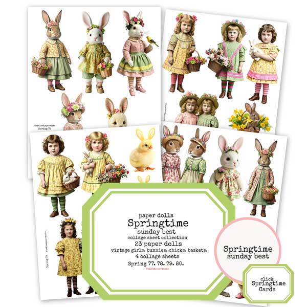 Springtime Sunday Best Collage Sheet Collection Save 20%