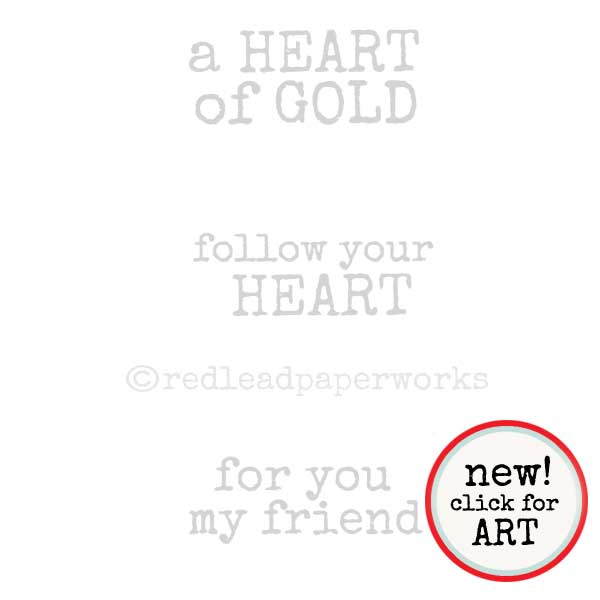 A Heart of Gold Rubber Stamp Sale!