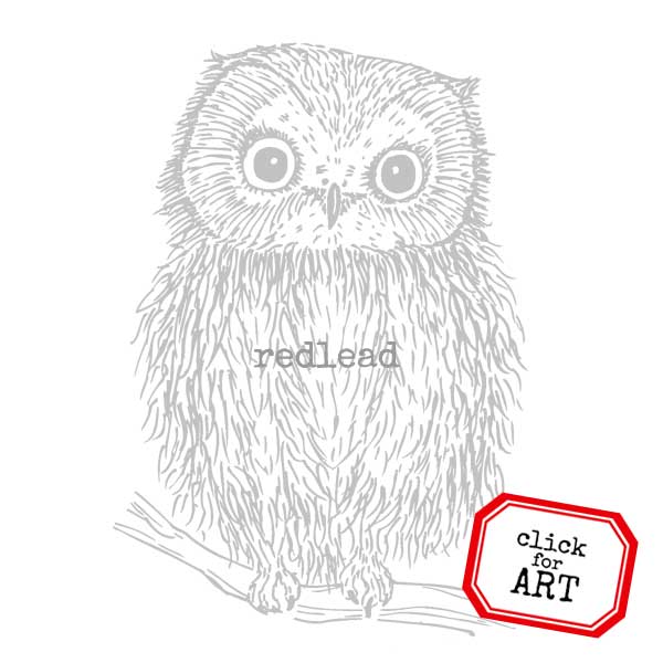 Otto the Owl Rubber Stamp