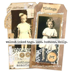 Mixed Media Vintage Tag Art