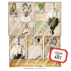 Vintage Elements 501 Collage Sheet