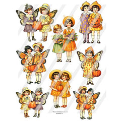 vintage paper doll collage sheets