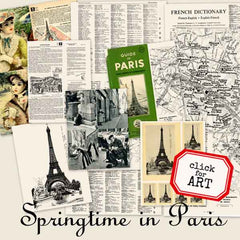 Springtime in Paris Vintage Paper Collection