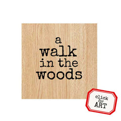 Wood Mounted Nature Rubber Stamps