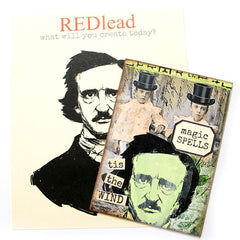 Edgar Allen Poe Rubber Stamp