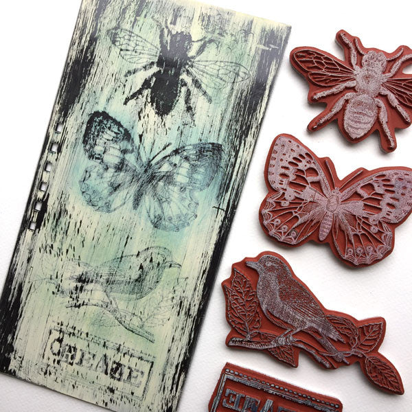 WTKCC193 HD Natural Rubber Stamp 14x18 ia Butterfly