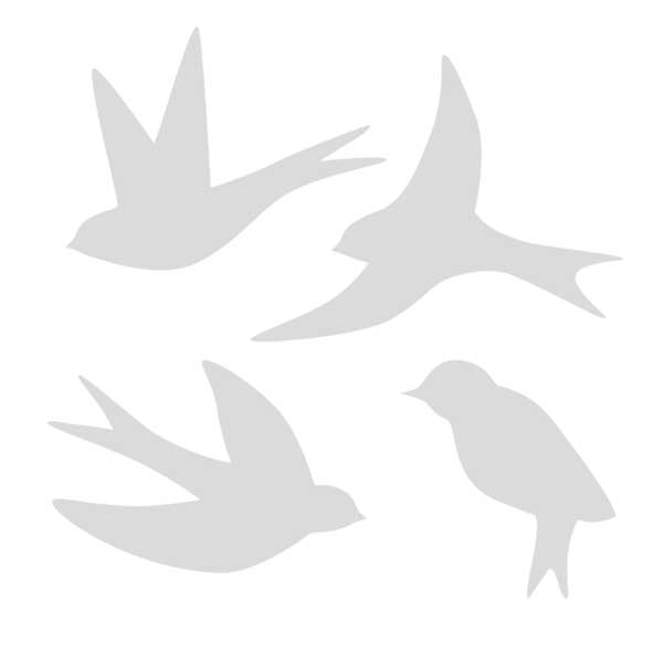 flying bird silhouette pattern