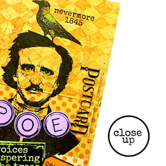 Edgar Allen Poe Rubber Stamp