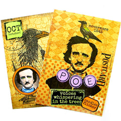 Edgar Allen Poe Rubber Stamp