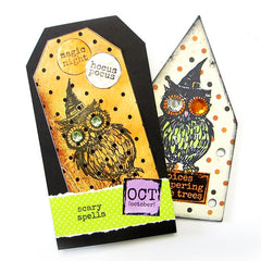 Halloween Owl Rubber Stamp