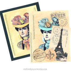 Mimi and Babette in Paris Rubber Stamp Set Save 40%