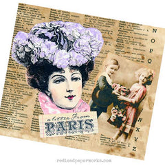 Mimi and Babette in Paris Rubber Stamp Set Save 40%