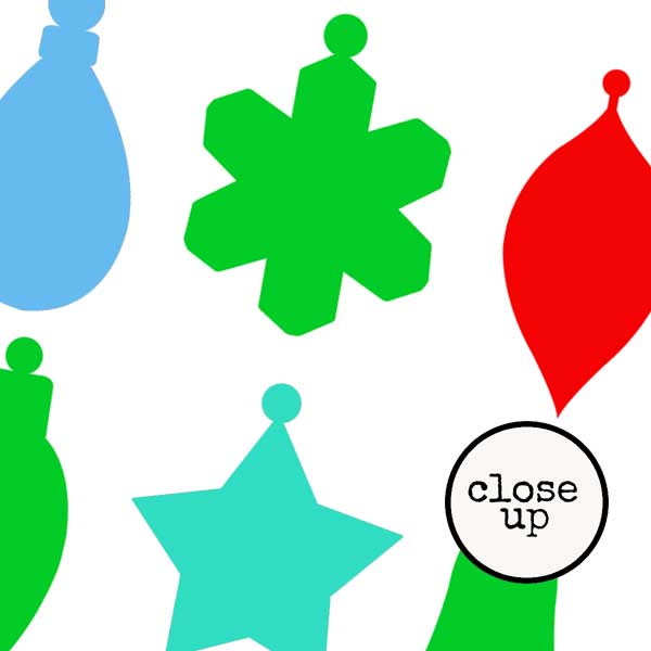 Christmas Ornaments Two Stencil 6 x 6 SAVE 40%