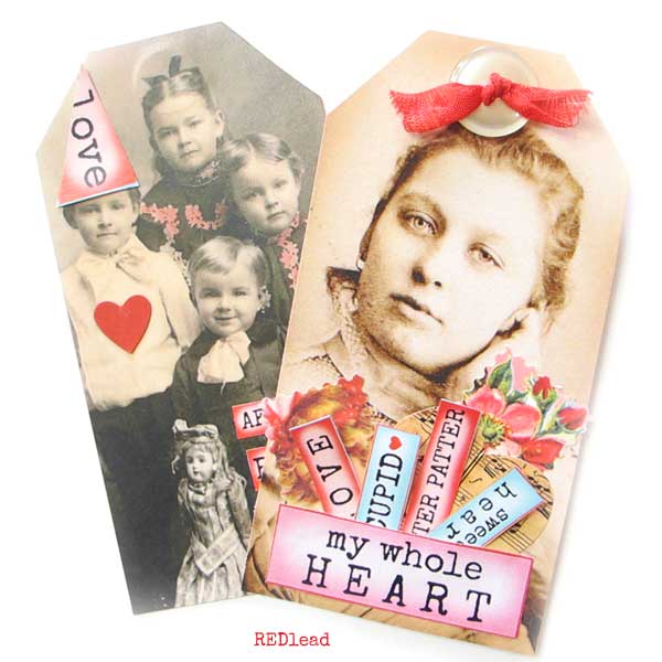 Romance Valentines Words Vintage Scrapbook Stickers