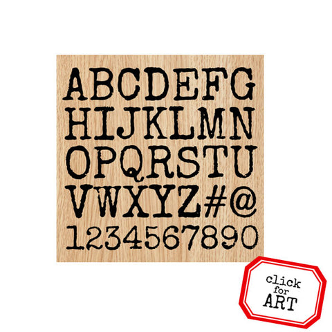 Lerku Alphabet Rubber Stamp Sheet