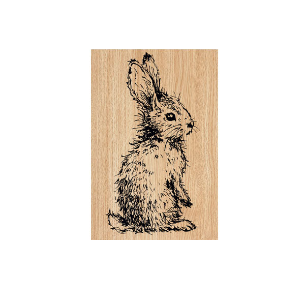 Beatrice Bunny Wood Mount Rubber Stamp