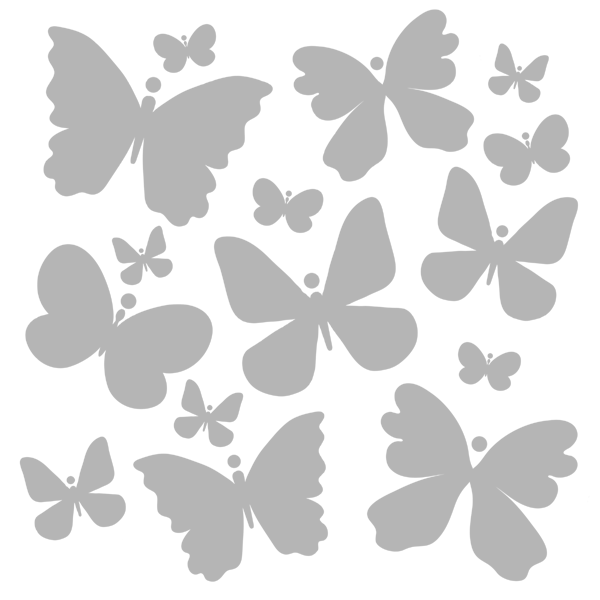 Artful Butterfly Stencil 6 x 6
